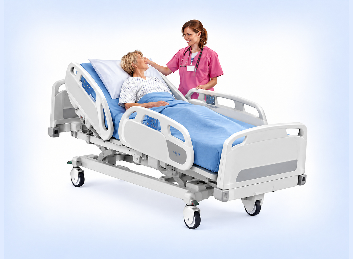 Cama Clínica Eléctrica modelo 405 cinco movimientos marca Hill Rom (USA) * Opcional 